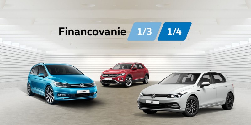 VW Financovanie 1/3 a 1/4 s výhodným úrokom